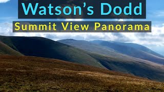 Watson’s Dodd  Labelled Summit View Panorama  Lake District Eastern Fells [upl. by Riess]