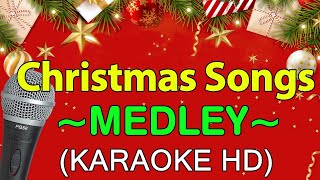 Best Christmas Songs Medley  KARAOKE HD [upl. by Kimberley693]