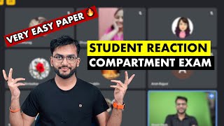 STUDENT REACTION AFTER COMPARTMENT EXAM  EASY QUESTION PAPER  AD CLASSES [upl. by Strage992]