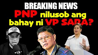 BREAKING NEWS PNP nilusob ang bahay ni VP SARA [upl. by Weatherby556]