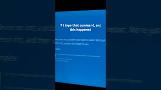 If i type that command and this happened bsod windows10 [upl. by Barrow556]