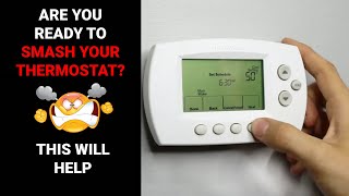 How to Program a Honeywell Thermostat [upl. by Esirtal26]