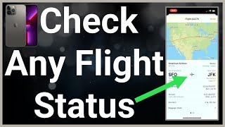 How To Check Any Flight Status On iPhone [upl. by Witty]