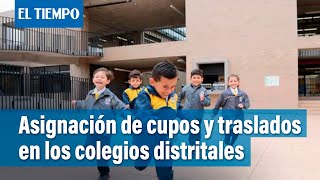 Llamado para que revisen la asignación de cupos y traslados en los colegios  El Tiempo [upl. by Alden]