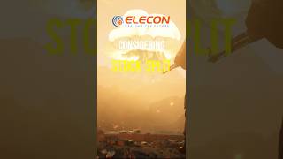 ELECON considering SPLIT splitnews ELECON ENGINEERING COLTD share news corporateactions [upl. by Ehtyde]