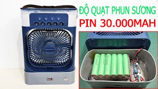 ĐỘ quạt phun sương mini 100k shopee lên tích điện 30000mAh dùng 10 tiếng [upl. by Colston94]