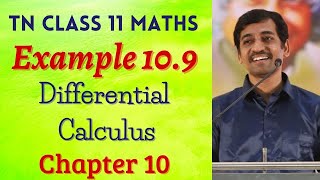 Class 11 Maths  Example 109  Differential Calculus  Tamil Nadu New Syllabus [upl. by Rukna]