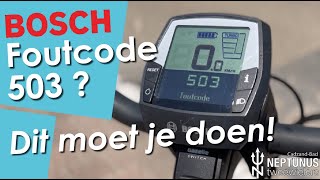 Zelf Errorcode 503 oplossen op je eBike [upl. by Blancha]