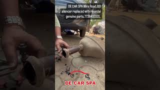 Hyundai i10 Exhaust System Upgrade Silencer Replacement automobile carserviceexperts mechanic [upl. by Namad421]