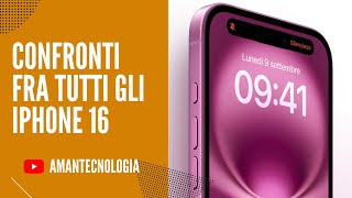 OGGI PREORDINE NUOVI IPHONE 16  QUALE IPHONE 16 COMPRARE [upl. by Almond]