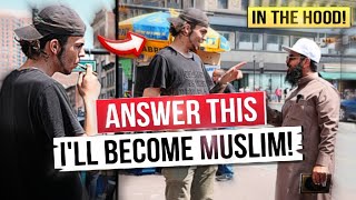 🇺🇸🔥Dawah in the HOOD❗Man with Jewish background stunned by QURANs Preservation [upl. by Sanfo301]