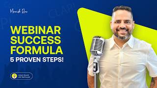 GREAT WEBINAR BUT NO CONVERSIONS  HERE ARE  5 STEPS TO BOOST YOUR WEBINAR 🚀 in 2025  MANISH RAO [upl. by Yras]