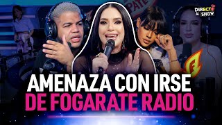 Filtran audio de Amelia Alcántara amenazando con irse de Fogarate Radio para siempre [upl. by Eynenihc]