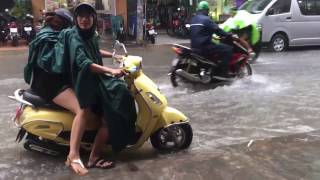 Rainy Season in Ho Chi Minh City Saigon Vietnam [upl. by Eillam]