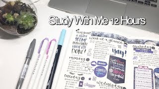 Study With Me 12 Hours  revisign [upl. by Richardo784]