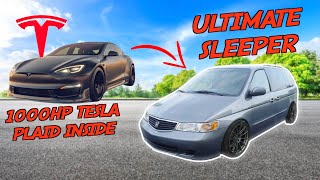 Converting a 1000HP Tesla Plaid Into a Minivan [upl. by Adnelg]