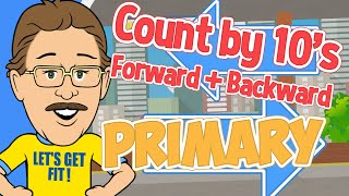 Count by 10s Forward and Backward  Primary  Jack Hartmann [upl. by Destinee]