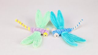 DIY Dragonfly Doll Tutorial  Making a dragonfly doll with pipe cleaner [upl. by Cirala]