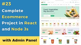 23 React Ecommerce Website Tutorial in Hindi  Full stack Ecommerce Website using React and Node 🔥 [upl. by Aubrey857]