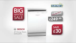 Euronics BIG Winter Sale Bosch Dishwasher amp Washing Machine [upl. by Arikal]