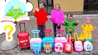 Five Kids Suitcases Song Nursery Rhymes [upl. by Laughry]