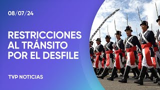 Desfile del 9 de Julio las zonas afectadas por cortes de tránsito en CABA [upl. by Artep496]