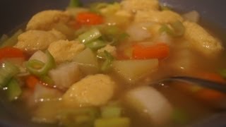 Gemüsesuppe mit Grießklößchen  Rezept und Anleitung [upl. by Alaet]