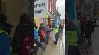 Friedensdemo mit Trommeln Wiesloch 07122024 [upl. by Frey]