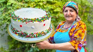 Grandmas Fabulous Classic Vanilla Cake Recipe Make Your Own Birthday Cake [upl. by Klotz]