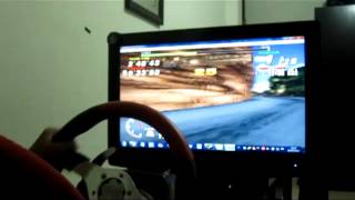 sega rally championship on PC using Logitech G25 [upl. by Allwein]