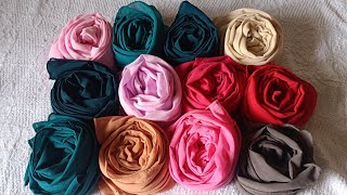 combo offer  chiffon hijab19080cm320 free shipping whatsapp9605252499 [upl. by Kakalina915]