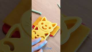 Kittenshaped Sandwich for Kids😽 [upl. by Alina]