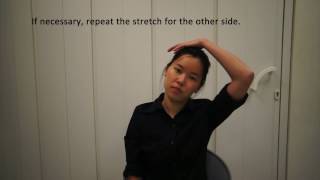 NUH Physiotherapy  Upper Trapezius Stretch [upl. by Lati]