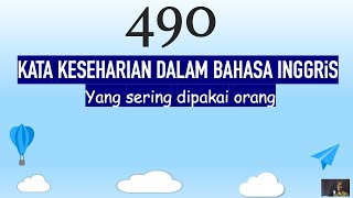 belajar kata keseharian dalam bahasa inggris yang sering digunakan dan dipakai orang [upl. by Laszlo]