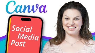 How to Design Social Media Post in Canva [upl. by Dayle]