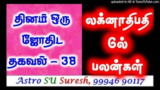 Lagnadhipathi in 6th House  லக்னாதிபதி 6ல் பலன்கள்  38  Tamil Jothidam  Astro Suresh [upl. by Derzon91]