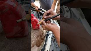 How to injector cleaning process lowpickup civic hondacars automobile [upl. by Reisch]