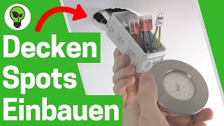 Deckenspots Einbauen ✅ TOP ANLEITUNG Wie LED Einbaustrahler amp Leuchten in Rigipsdecke Verkabeln [upl. by Attennyl]