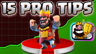 15 SECRET Tips NO ONE Knows in Clash Royale [upl. by Swetiana]