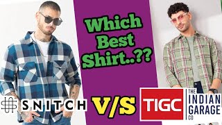 Snitch Shirts vs The Indian garage co shirts review  Snitch Shirts for men  the Indian garage co [upl. by Lesde]