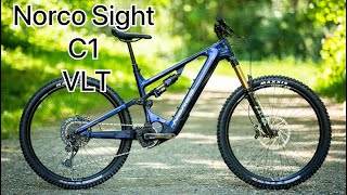 2022 Norco Sight C1 VLT eMTB  900Wh Battery  Review  Enduro Bike [upl. by Ylahtan83]