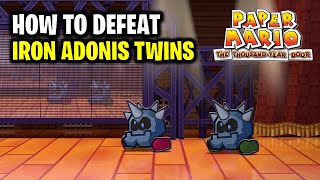 How to Defeat Iron Adonis Twins  Paper Mario The ThousandYear Door [upl. by Leamiba345]