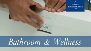 How to install  Squaro Edge 12 WasteOverflow  Villeroy amp Boch [upl. by Aslam]