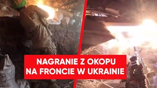 Polak pokazał piekło frontu w Ukrainie Moment walki w okopach [upl. by Edrea]