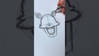 Drawing ASMR🎧 Foxy FNAF shorts [upl. by Areek]