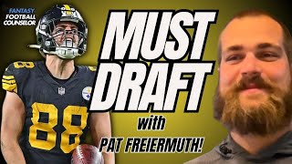 Top 5 MustHave Fantasy Football Tight Ends ft Pat Freiermuth [upl. by Lemrac]