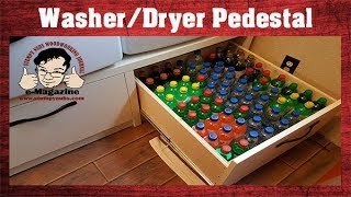 Im sick of cheap junk How I made my own washerdryer pedestal [upl. by Akimas]