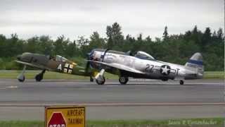 American Air Power Day  P47D P51D Vs Fw190 [upl. by Lil]