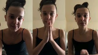 Millie Bobby Brown  Instagram Live Stream  January 9 2018 [upl. by Aurore]