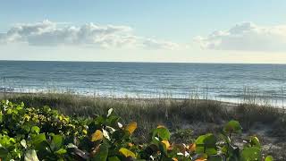 Atlantic ocean beachfront Indialantic florida on a sunny morning zenbeachseconds [upl. by Simetra]